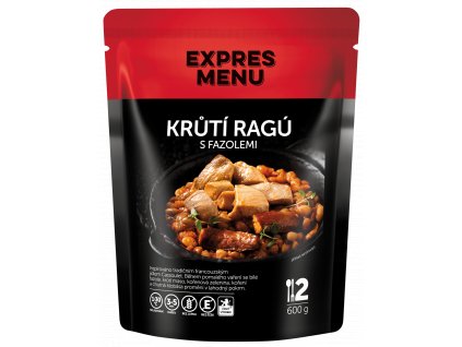 Krůtí ragú s fazolemi 600g