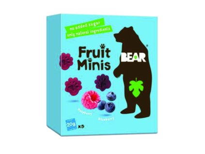 Bear minis malina - borůvka 5x20g bez lepku 5142