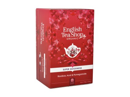 BIO Rooibos, acai a granátové jablko, 20 sáčků, English Tea Shop