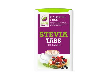 Sladidlo ze stévie 300 tablet v dávkovači 18 g NATUSWEET