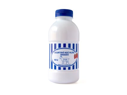 Mléko kozí jogurtové jahoda 450 g BIOFARMA DORA