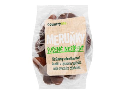 Meruňky sušené nesířené 100 g COUNTRY LIFE