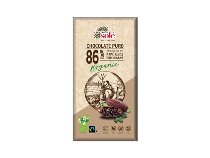 Čokoláda hořká čokoláda 86 % 100 g BIO SOLÉ