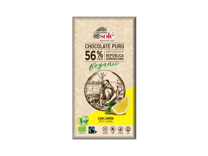 Čokoláda hořká citrónová 100 g BIO SOLÉ