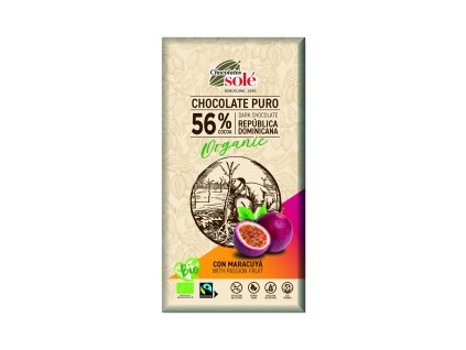 Čokoláda hořká s marakujou 100 g BIO SOLÉ