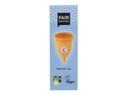 Kalíšek menstruační L z přírodního latexu s látkovým sáčkem FAIR SQUARED