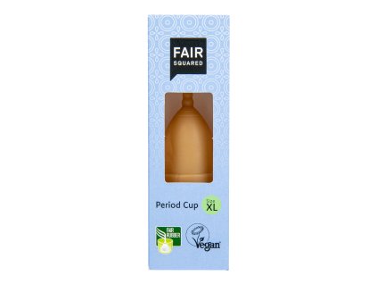 Kalíšek menstruační XL z přírodního latexu s látkovým sáčkem FAIR SQUARED