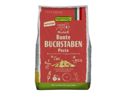 Písmenka semolina barevná 500 g BIO RAPUNZEL