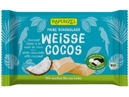 42381 rapunzel bila cokolada s kokosem 100g bio