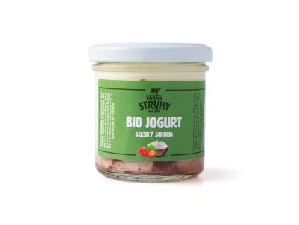 Jogurt selský jahoda 140 g BIO FARMA STRUHY