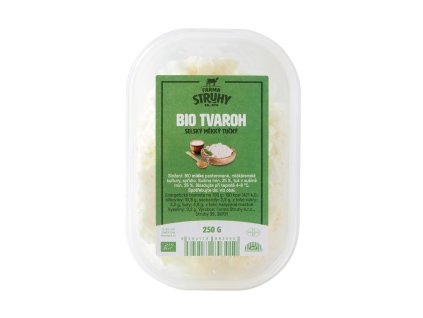 Tvaroh selský měkký 250 g BIO FARMA STRUHY