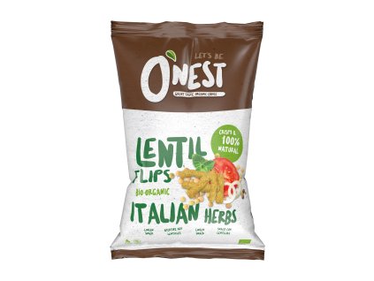 Křupky čočkové italské bylinky 75 g BIO O´NEST
