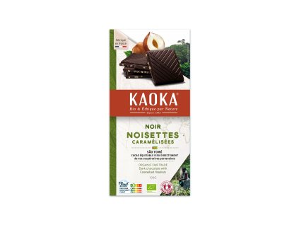Čokoláda hořká s oříšky 100 g BIO KAOKA