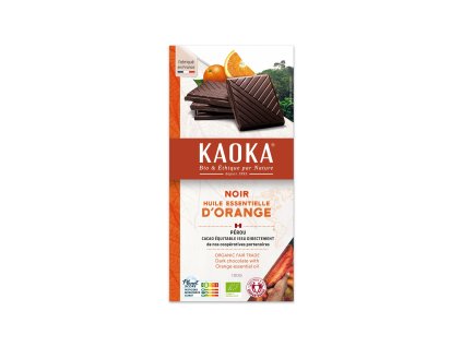 Čokoláda hořká pomerančová 100 g BIO KAOKA