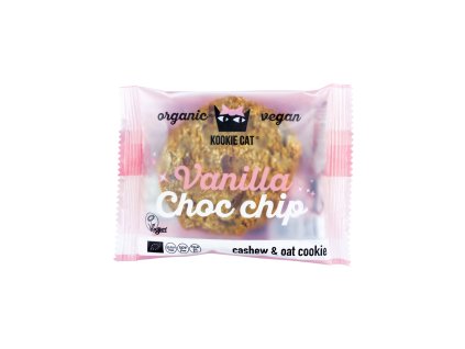 Cookie vanilkové s kousky čokolády veganské bezlepkové 50 g BIO KOOKIE CAT