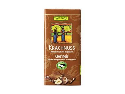42447 rapunzel mlecna cokolada s orisky krachnuss 100g bio