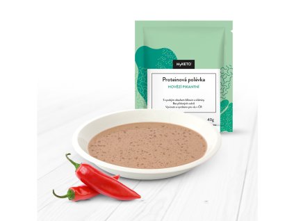 MyKETO Proteinová polévka hovězí pikantní 1x40g (ks 20)