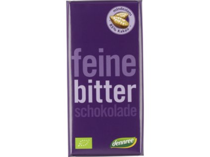 33351 dennree horka cokolada jemna 85 100 g bio