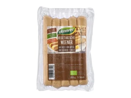 51168 dennree vegetarianske parecky 200 g bio
