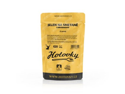 543 620 jelen na smetane s brusinkami 2 porce