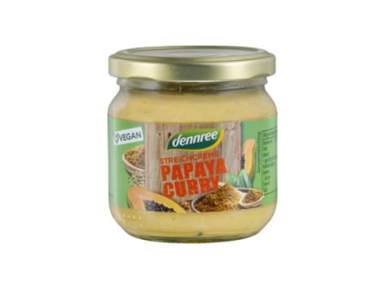 28086 dennree pomazanka papaya a kari 180g bio