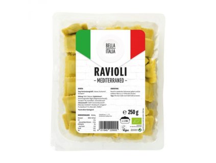 30714 bella italia ravioli mediterraneo 250g bio