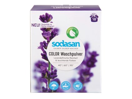 45477 sodasan prasek na barevne pradlo levandule 1 01kg eco