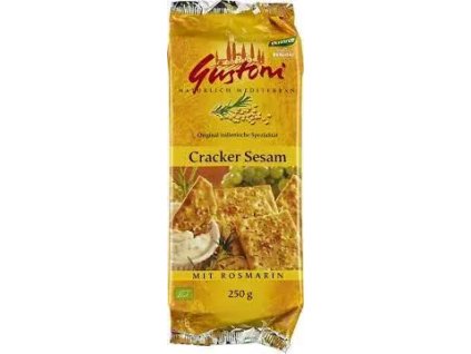 49758 gustoni krekry sezam a rozmaryn 250 g bio