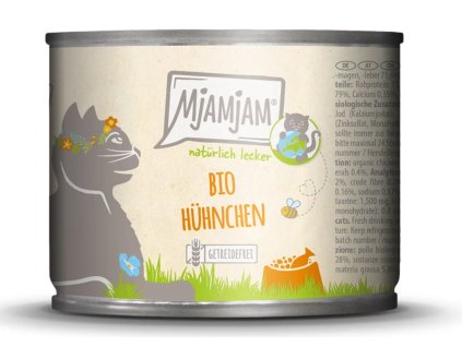 55473 mjamjam konzerva pro kocky kureci 200 g bio