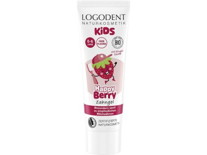 57138 logona detsky zubni gel happy berry 75 ml eco