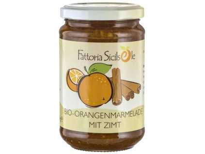57672 fattoria sicilsole pomerancova marmelada se skorici 370 g bio