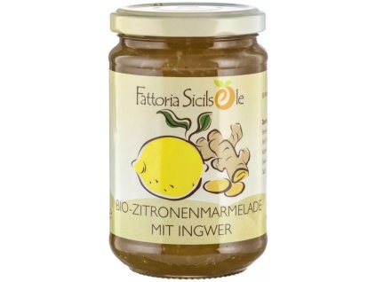 57687 fattoria sicilsole citronovo zazvorova marmelada 370 g bio