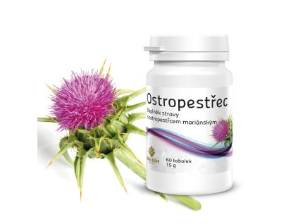 GOLDIM Ostropestřec s obsahem 80% silymarinu a vitamínem C 60 kapslí 200g (ks 1)