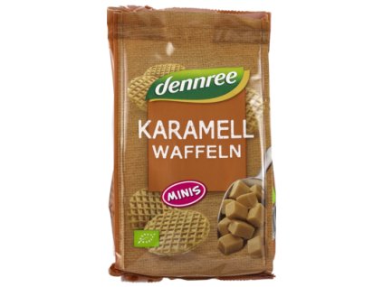 32538 dennree vafle karamelove mini 150g bio