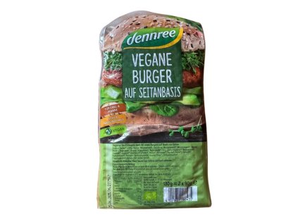 53175 dennree vegansky seitanovy burger 180 g bio