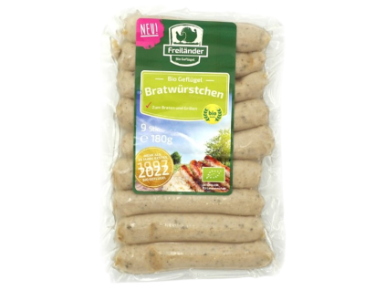 59166 freilander drubezi klobasky 180 g bio