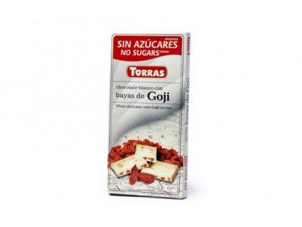 Torras čokolada bílá s Gojí 75g