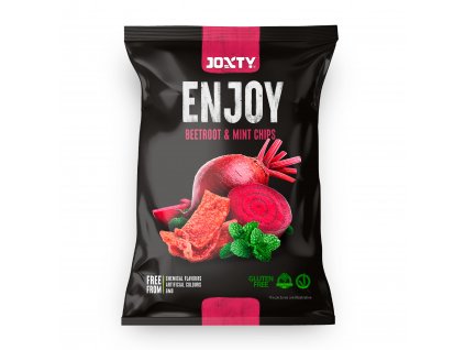 Chipsy bramborové s červenou řepou a mátou 40 g JOXTY ENJOY CHIPS