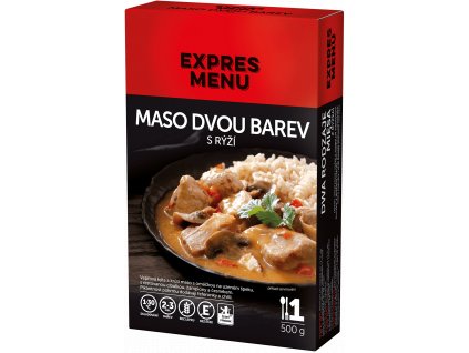 KM Maso dvou barev s opečenými brambory