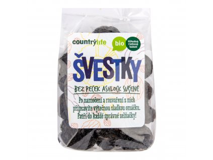 Švestky sušené bez pecek Ashlock 250 g BIO COUNTRY LIFE