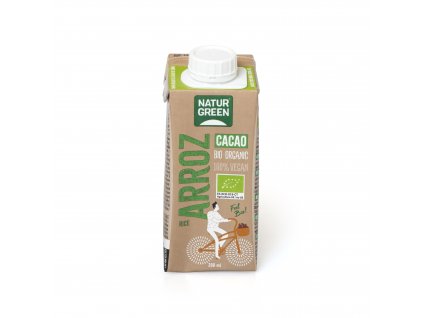 Nápoj rýžový s kakaem 200 ml BIO NATURGREEN