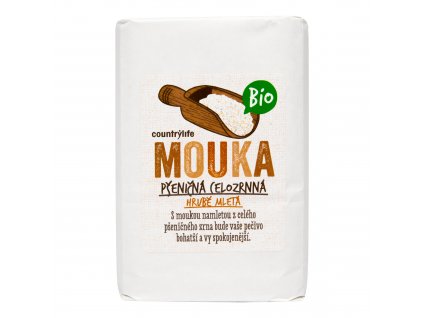 Mouka pšeničná celozrnná hrubě mletá 1 kg BIO COUNTRY LIFE