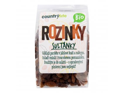 Rozinky sultánky 200 g BIO COUNTRY LIFE