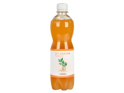 Kombucha zázvorová s meduňkou 500 ml BIO STEVIKOM