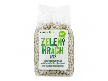 Hrách zelený celý 500 g BIO COUNTRY LIFE