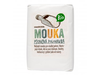 Mouka pšeničná polohrubá 1 kg BIO COUNTRY LIFE