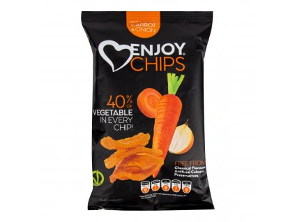 Chipsy bramborové s mrkví a cibulí 40 g JOXTY ENJOY CHIPS