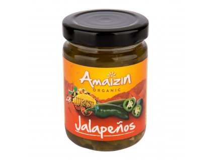 Papričky Jalapenos sterilované 150 g BIO AMAIZIN