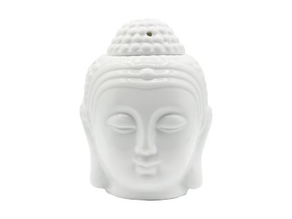 Aromalampa Buddhova hlava bílá / černá, 1 ks, Day Spa Bílá
