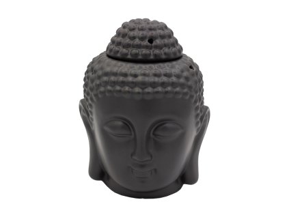 Aromalampa Buddhova hlava bílá / černá, 1 ks Černá